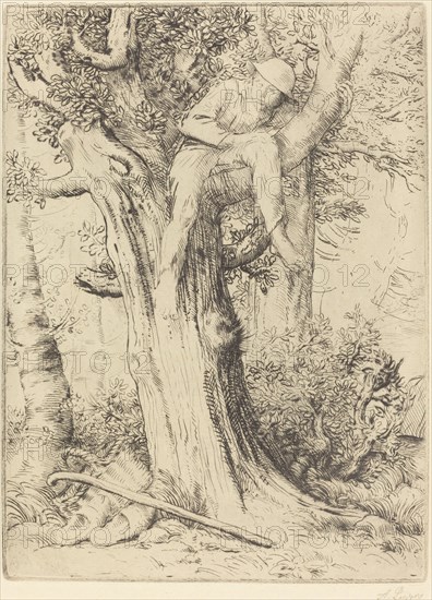 Landscape with a Boy in a Tree (Paysage avec un garcon gimpe sur un arbre dite "Le denicher d'oiseaux).