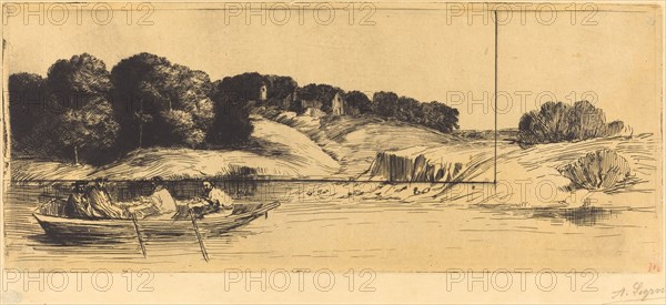 Landscape with Boat, 1st plate (Le paysage au bateau).