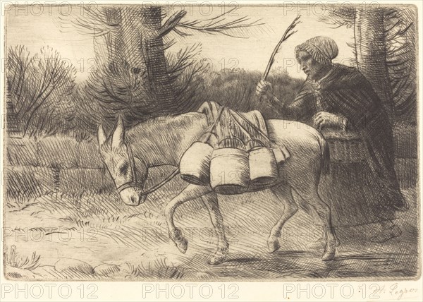 Milkmaid of Boulogne, 3rd plate (Laitiere a Boulogne).