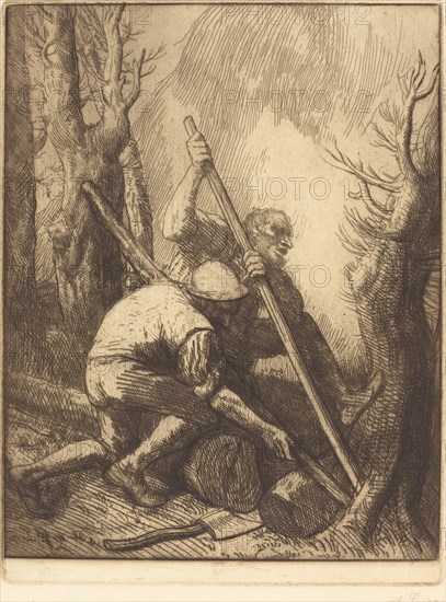 Woodcutters, 3rd plate (Les bucherons).