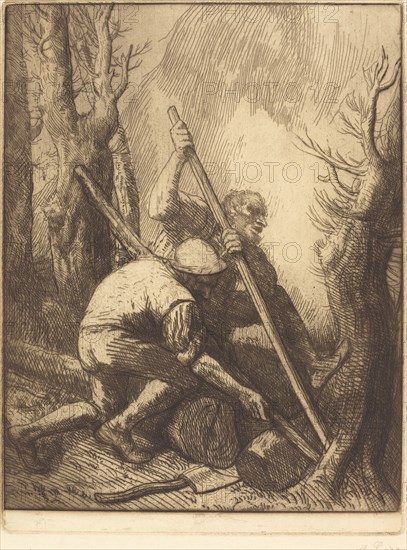 Woodcutters, 3rd plate (Les bucherons).