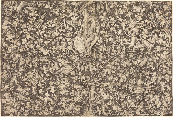 Ornament Panel with Two Lovers, c. 1490/1500.