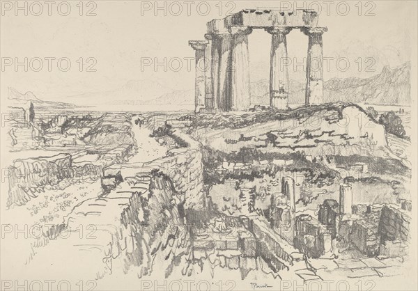 Corinth, towards the Gulf, 1913.