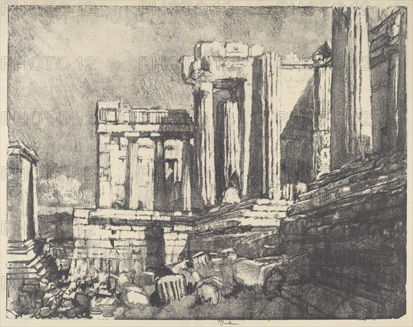 The Propylaea, Athens, 1913.