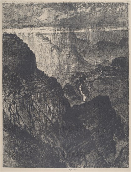 Storm in the Grand Canyon, 1912.