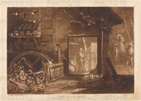 Pembury Mill, Kent, published 1808.