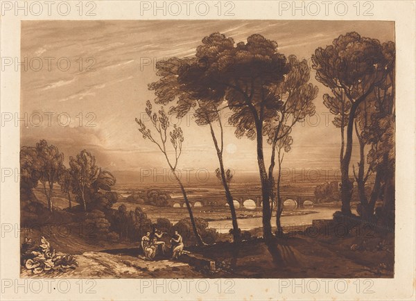 The Bridge in Middle Distance, published 1808.