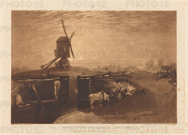 Windmill and Lock, published 1811.