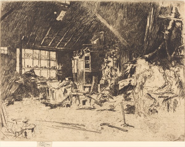 The Smithy, c. 1880.
