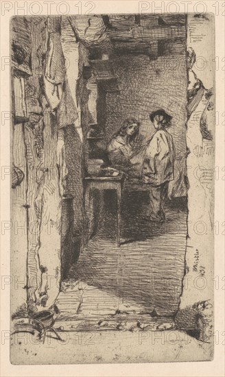 Rag Pickers, Quartier Mouffetard, Paris, 1858.