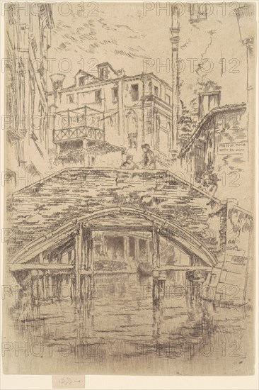 Ponte del Piovan, 1879-1880.