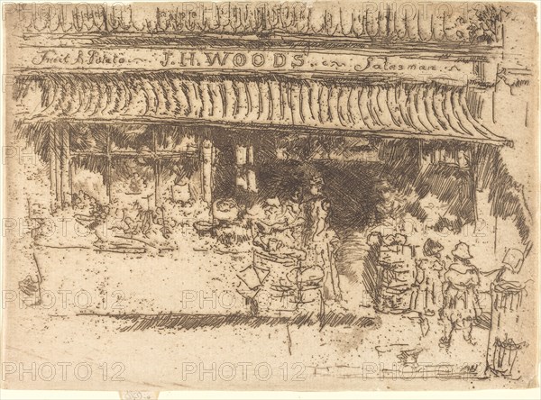 Woods's Fruit Shop, c. 1886/1888.