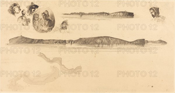 Sketches on the Coast Survey Plate, 1854/1855.