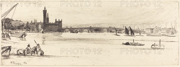 Old Westminster Bridge, 1859.