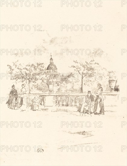 The Pantheon, from the Terrace of the Luxembourg Gardens, 1893.
