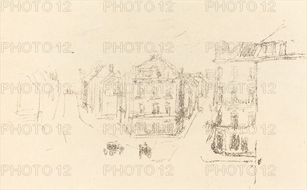 Trial Sketch: Grand Rue, Dieppe, c. 1891.