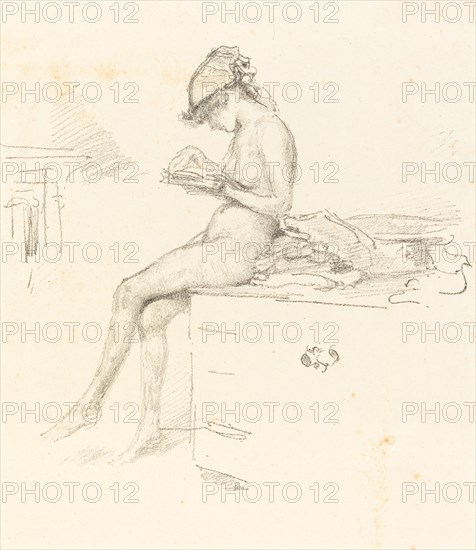 The Little Nude Model, Reading, 1889/1890.