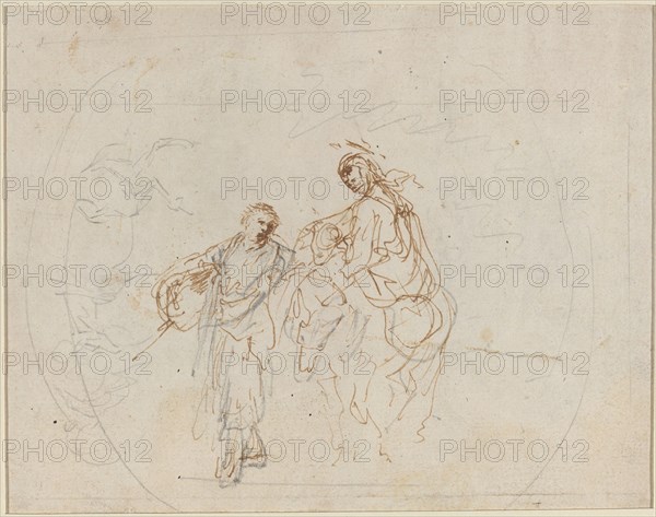 The Flight into Egypt [verso].