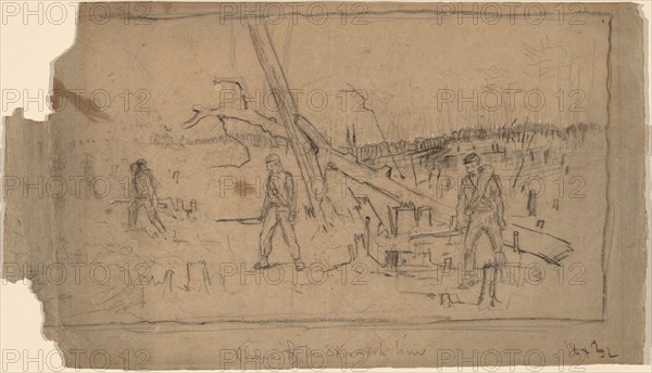 Advance of the Skirmish Line, 1864.