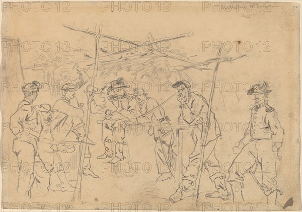 Sutler's Tent, 3rd Pennsylvania Cavalry [recto], 1862.