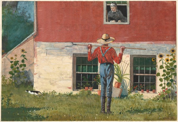 In the Garden (Rustic Courtship), 1874.