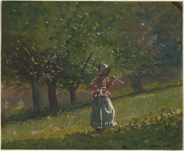 Girl with Hay Rake, 1878.