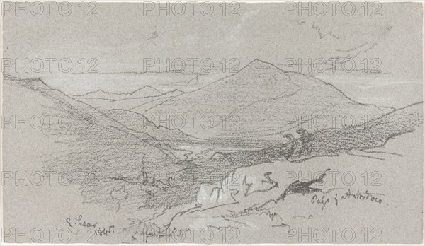 Mountainous View from Antrodoco, 1845.