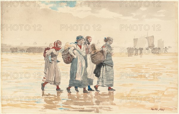 Four Fishwives on the Beach, 1881.