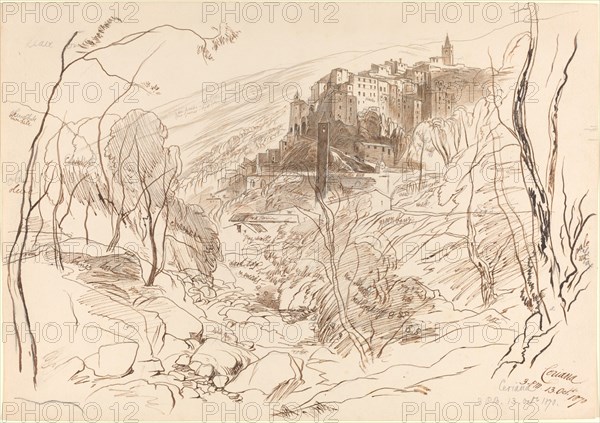 View of Ceriana, 1870.