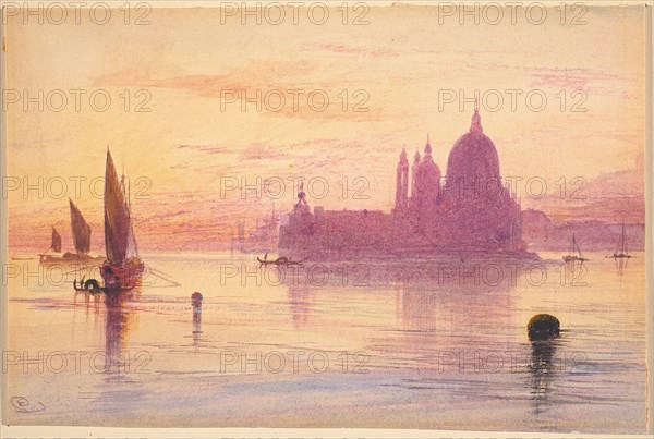 Santa Maria della Salute, Venice, at Sunset, 1865/1884.