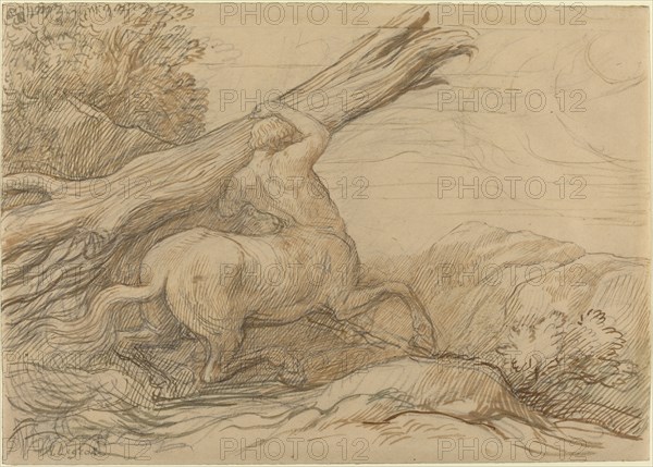 Centaur Carrying a Tree Trunk.