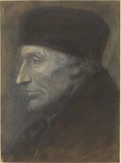 Head of a Man with a Skullcap.