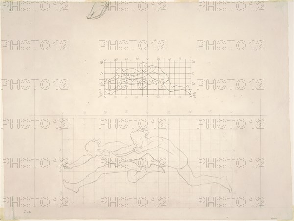 Studies for "Two Classical Male Figures Jumping", 1919-1920.