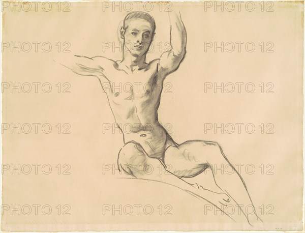 Study for Figure above "Music", 1919-1920.