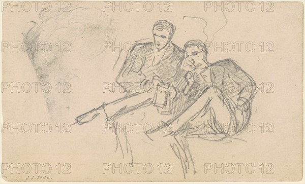 Seated Men, c. 1874-1877.