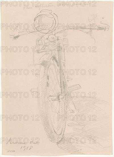 Motorcycle [recto], 1918.