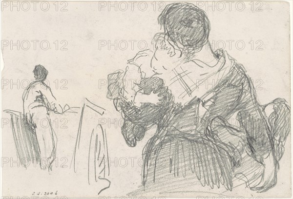 Mother and Child [recto], c. 1871-1872.