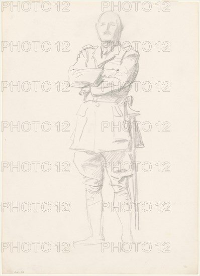 Study of General Louis Botha for "General Officers of World War I", 1920-1922.