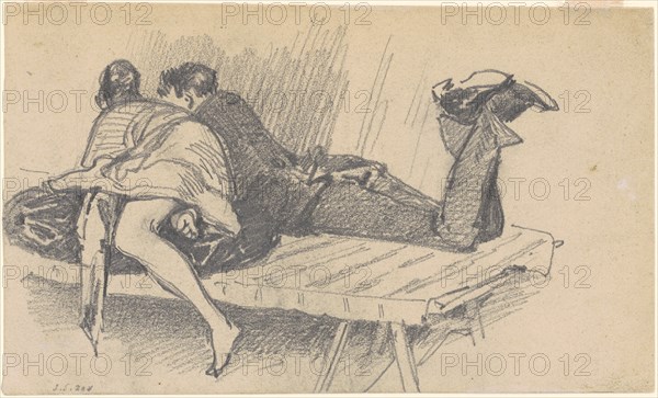 Couple on a Cot, c. 1874-1877.