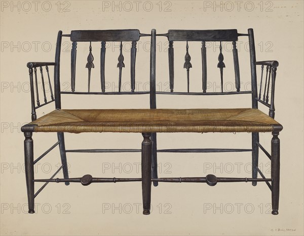 Settee, c. 1942.