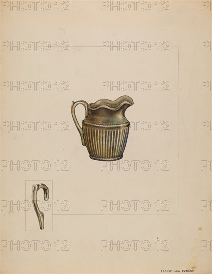 Pitcher, c. 1937.