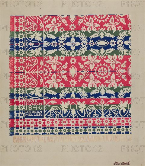 Coverlet, c. 1937.