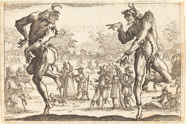 Two Zanni, c. 1616.