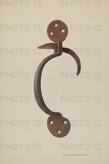 Door Latch, c. 1939.