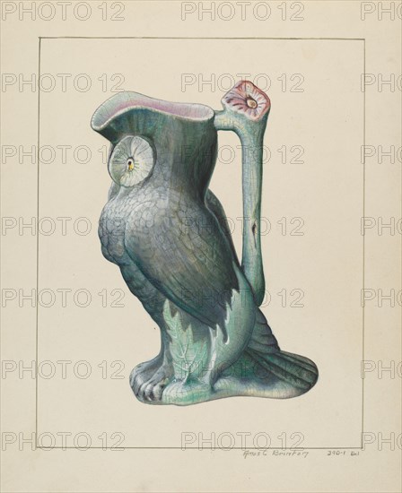 Owl Pitcher, c. 1938.