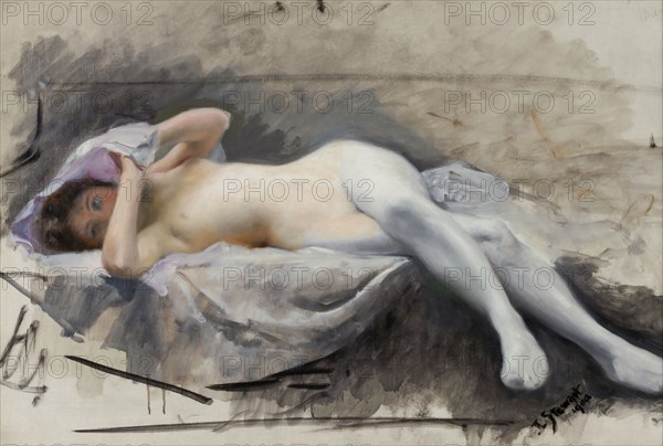 Reclining Nude, 1909.