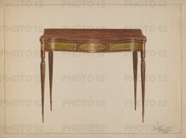 Card Table, 1935/1942.