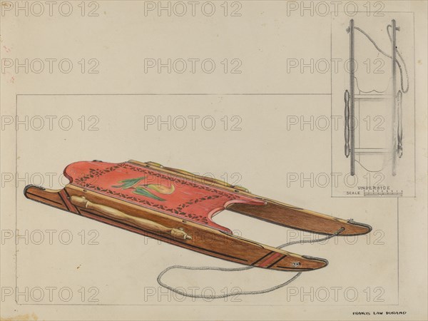 Child's Sled, c. 1937.