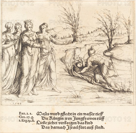 Finding of Moses, 1548.