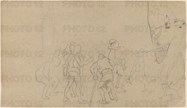 Village Scene, c. 1859.